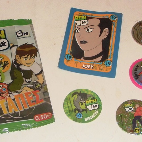 Ben-10 pack with 43 sealed tag packets