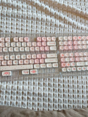Sakura Japanese Keycaps σετ για μηχανικό πληκτρολόγιο, καινούργιο, PBT MX συμβατό