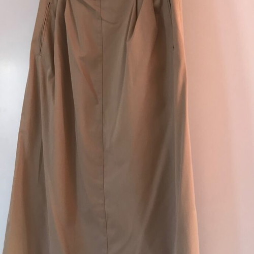 Vintage Jaeger skirt used, beige, 100% cotton, size XXL