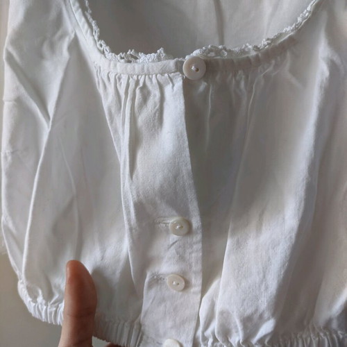 Cropped top used, white, size Large, Hohenstaufen