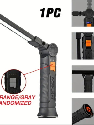 Foldable multifunctional flashlight new, rechargeable with magnetic base