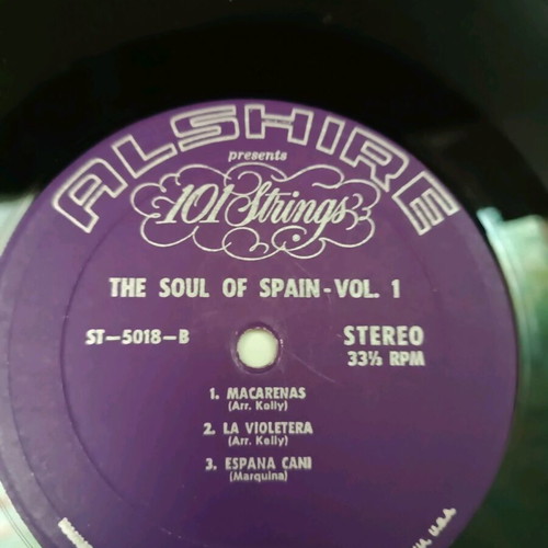 101 STRINGS The Soul Of Spain vol 1 vinyl used