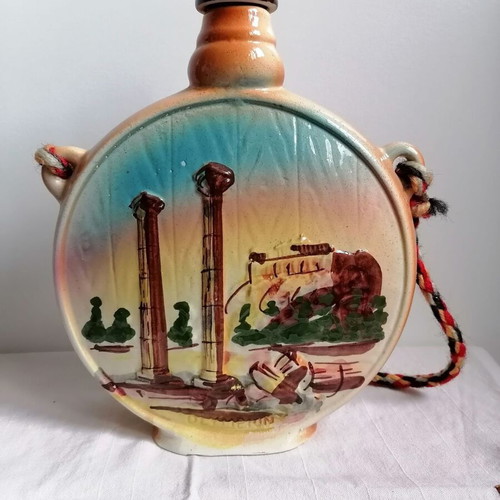Olympion ceramic flask vintage used