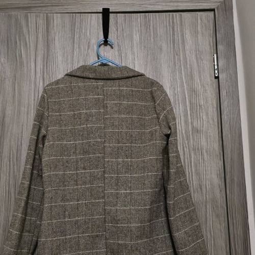 Shein checked jacket new, brown tones, size L