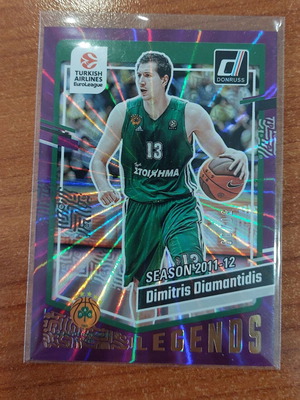 Panini Donruss Euroleague 2023-2024 Dimitris Diamantidis Purple Laser card like new