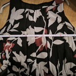 Φόρεμα maxi με floral print σαν καινούργιο, μαύρο και κόκκινο
