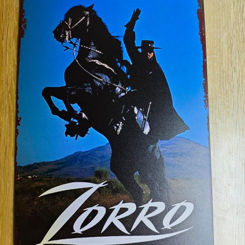 Metal decorative sign Zorro like new