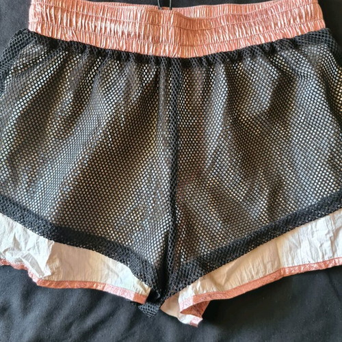 Bershka metallic pink shorts like new with Zara gift bag