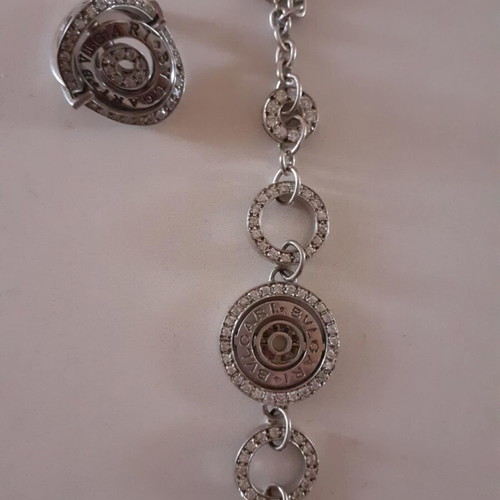 Jewelry set bracelet and ring like new, silver, size small