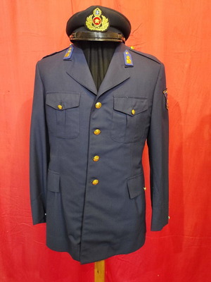 FIRE SERVICE summer tunic No8 and cap new (60 euros).