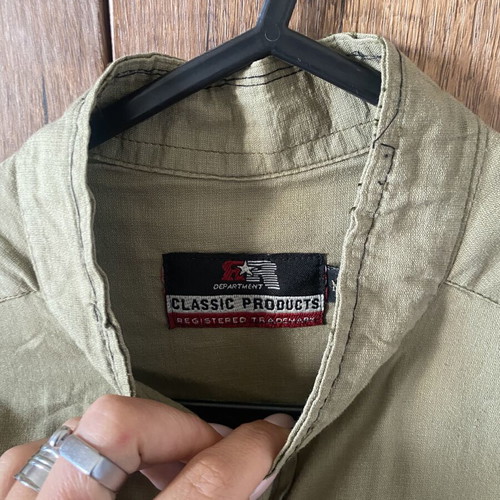 Khaki collar shirt classico size M, like new