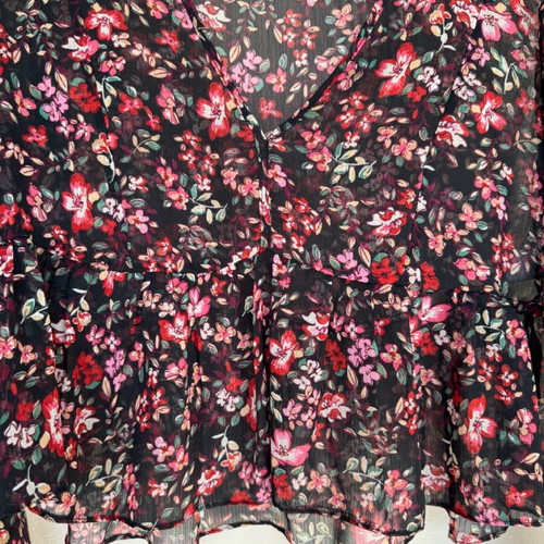 Stradivarius floral cropped blouse size Small like new