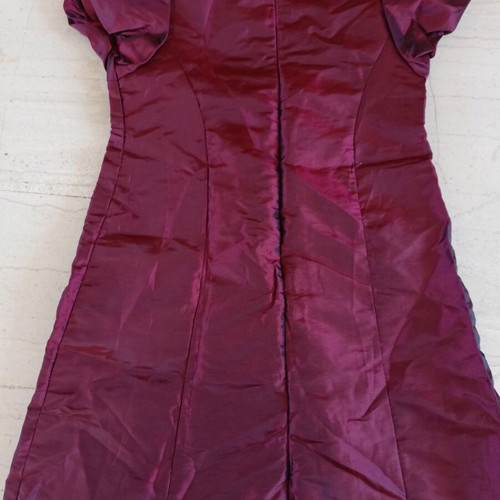 Taffeta dress size 10 years burgundy new with tags