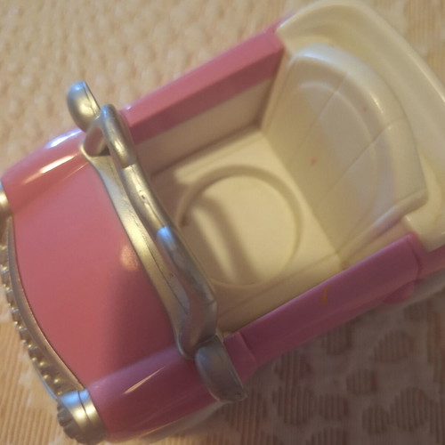 Minnie miniature figure with car used, movable parts, 8cm