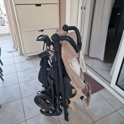 Cam stroller used, beige, foldable, fully functional