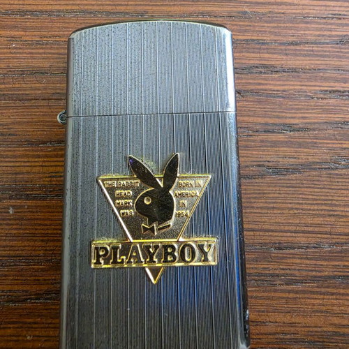 Vintage WIN No.7300 Lighter used, Playboy edition, made in Japan