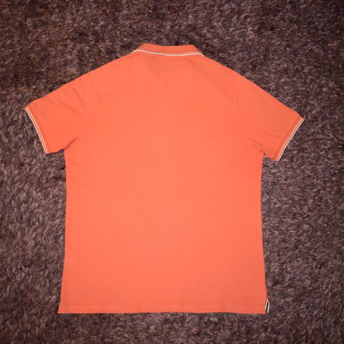Stone Island Polo Shirt XXL used, white and orange