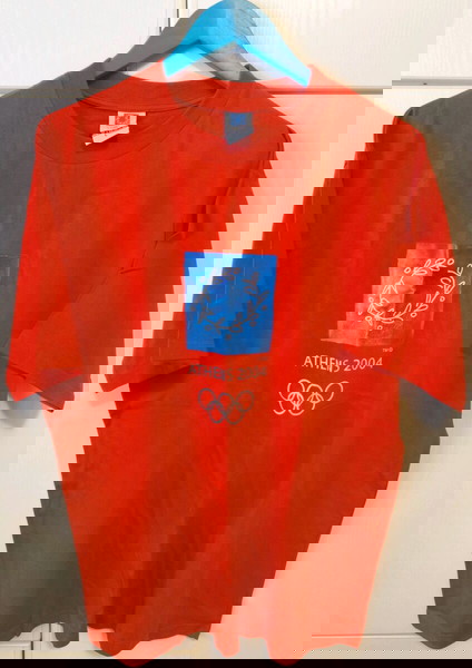 Συλλεκτικό ανδρικό t-shirt ΑΘΗΝΑ 2004 (σε L με το logo των Αγώνων)