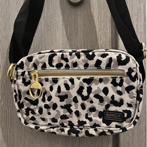 Barbour crossbody bag, leopard print