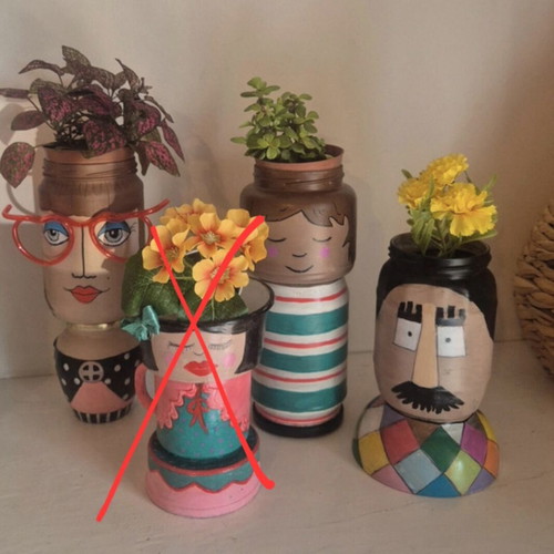 Handmade decorative vases like new, pack or single pieces