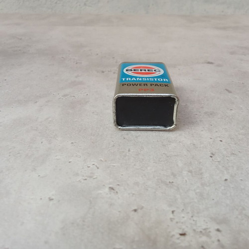 Berec 9 Volt PP3 battery vintage used from 1970s