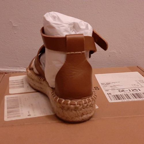 Soludos leather sandals used, size 38, brown
