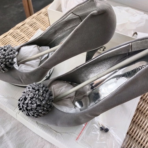 Women's formal high heel shoes new, gray