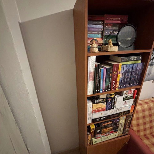 Wooden bookcase, 56x30x190 cm