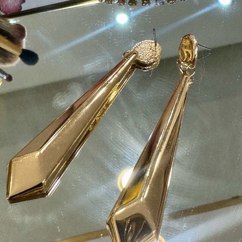 Earrings new gold-colored