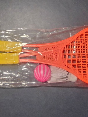 Children's badminton rackets set new with ball and shuttlecock