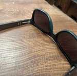 Jägermeister collectible sunglasses with bamboo arms, dark green frame