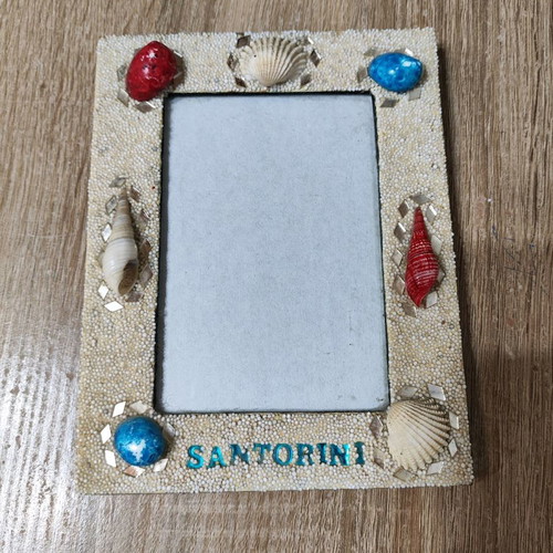 Handmade Santorini photo frame 13.5x17cm