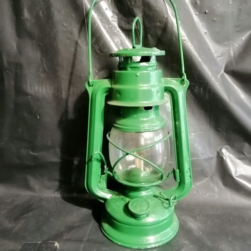 Vintage storm lantern used, restored from 1970
