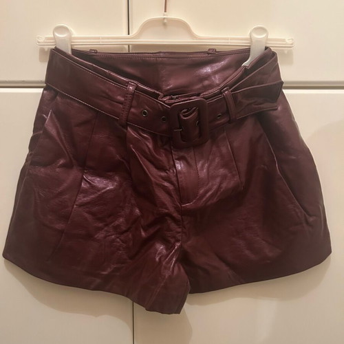Only vinyl shorts like new, bordeaux