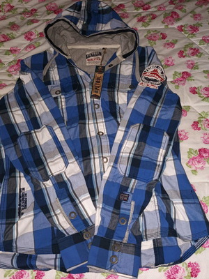 Petrol Industries jacket new, blue, size XL with hood
