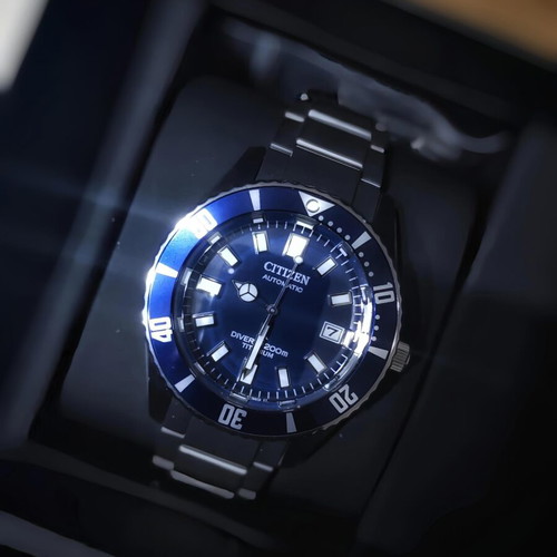 Citizen Fujitsubo Titanium watch new, blue dial