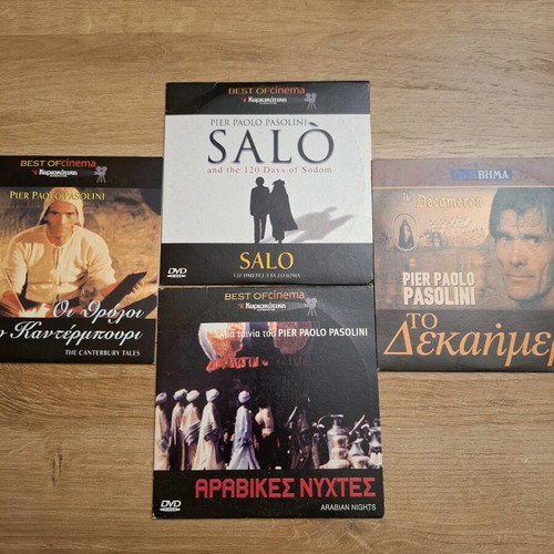Pier Paolo Pasolini 4 DVD movie collection like new with subtitles