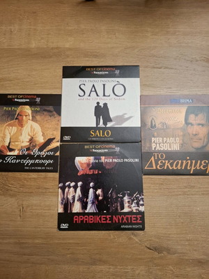 Pier Paolo Pasolini 4 DVD movie collection like new with subtitles