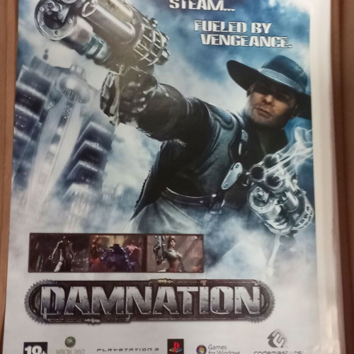 Damnation poster unused, size 58x41