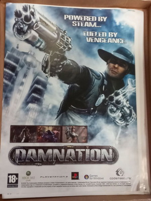 Αφίσα Damnation αχρησιμοποίητη, διαστάσεις 58x41