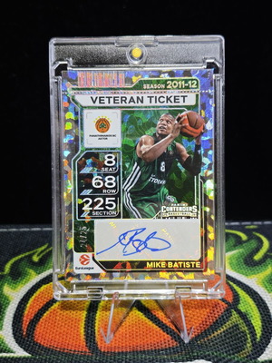 2025-26 Contenders Panathinaikos Euroleague Mike Batiste Cracked Ice Premium Veteran Auto 24/25