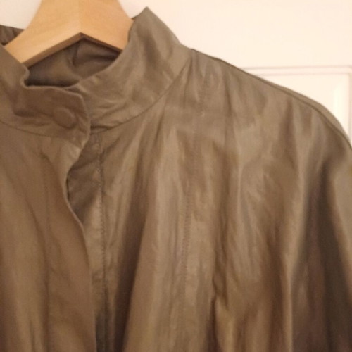 Trussardi jacket khaki shiny size M/L like new