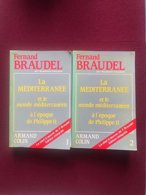 La Méditerranée et le monde méditerranéen at the Time of Philippe II Vols 1 & 2 like new, Fernand Braudel
