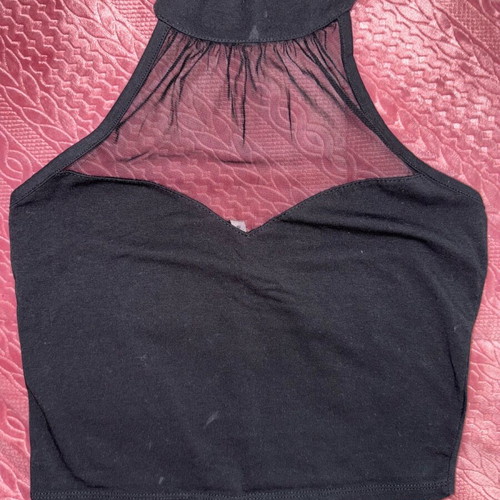 Evening top Pink Woman black size S used