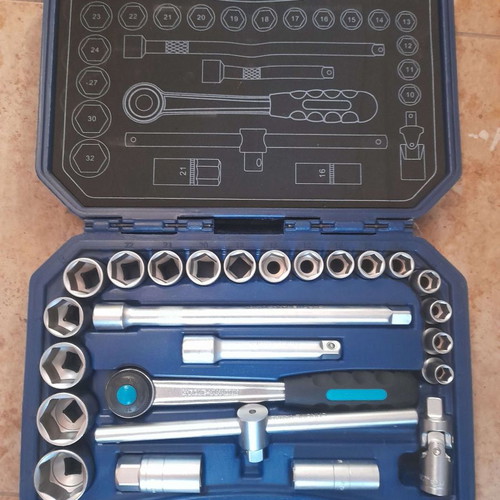 Chrome Vanadium Nut Socket Set new