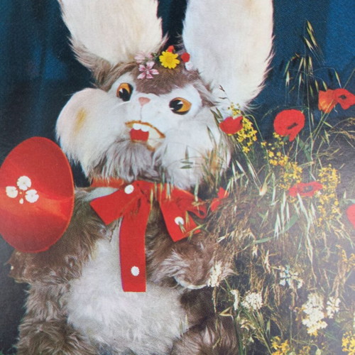 Set of 2 vintage Easter postcards 70's new