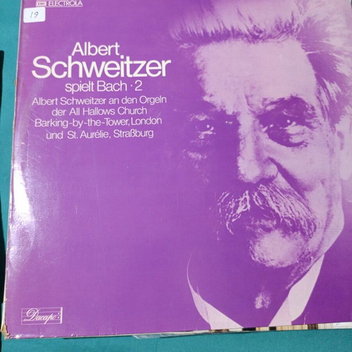 Albert Schweitzer spielt Bach vinyl like new, classical