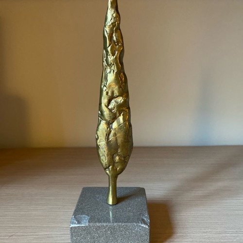 Theodoros Papagiannis bronze sculpture used with marble base