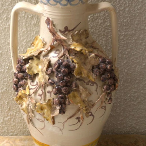 Amphora Nicola Fasano used, handmade ceramic from Puglia Italy