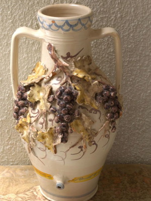 Amphora Nicola Fasano used, handmade ceramic from Puglia Italy